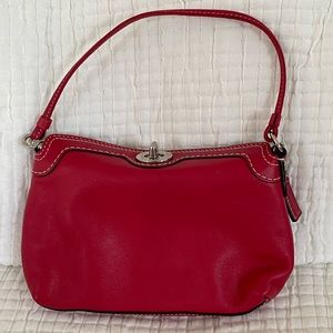 Coach Turnlock Red Handbag